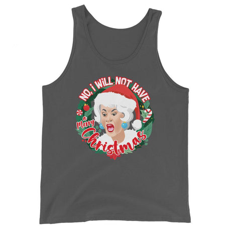 GG I Will Not Have A Merry XMas (Tank Top)-Christmas Tank Tops-Swish Embassy