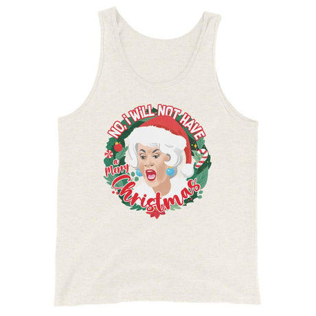 GG I Will Not Have A Merry XMas (Tank Top)-Christmas Tank Tops-Swish Embassy