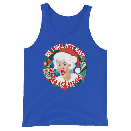 GG I Will Not Have A Merry XMas (Tank Top)-Christmas Tank Tops-Swish Embassy