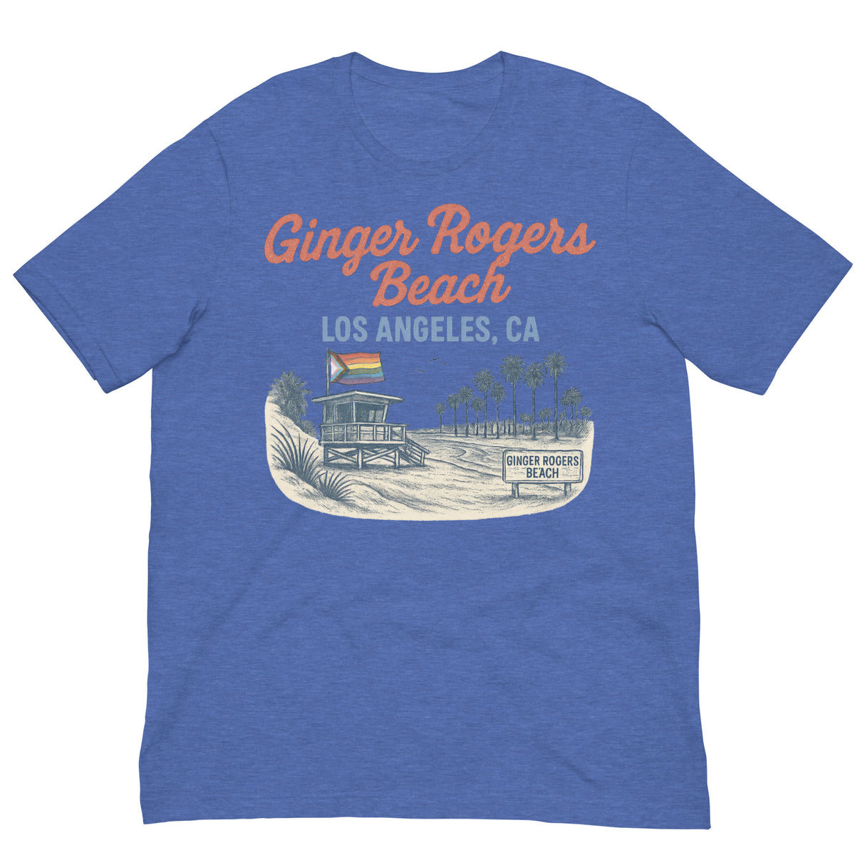Ginger Rogers Beach-T-Shirts-Swish Embassy