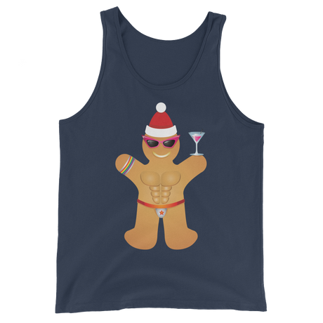 Gingerbread Circuit Man (Tank Top)-Christmas Tank Tops-Swish Embassy