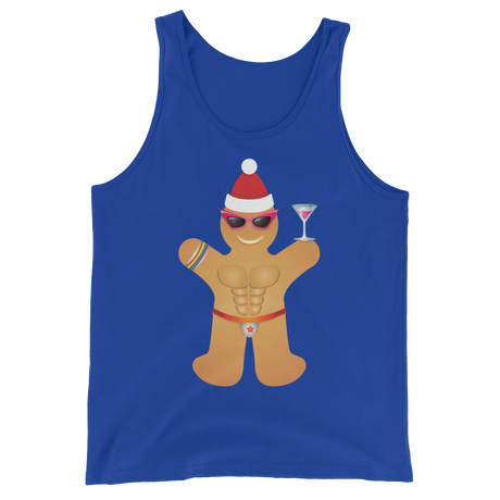 Gingerbread Circuit Man (Tank Top)-Christmas Tank Tops-Swish Embassy