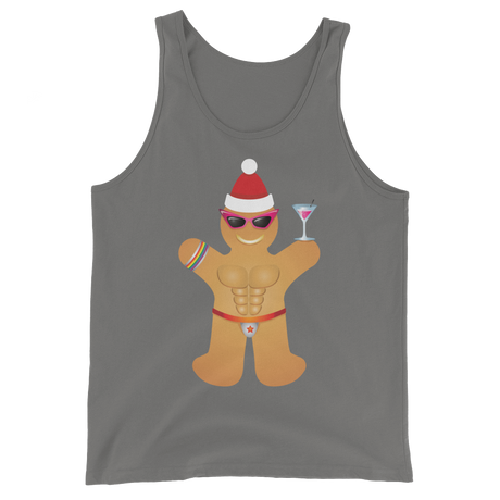 Gingerbread Circuit Man (Tank Top)-Christmas Tank Tops-Swish Embassy