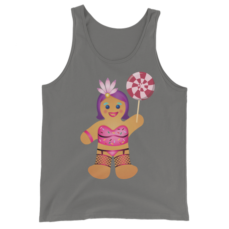 Gingerbread Drag Queen (Tank Top)-Christmas Tank Tops-Swish Embassy