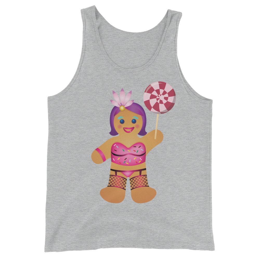 Gingerbread Drag Queen (Tank Top)-Christmas Tank Tops-Swish Embassy