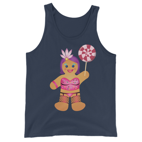 Gingerbread Drag Queen (Tank Top)-Christmas Tank Tops-Swish Embassy
