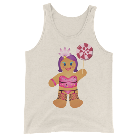Gingerbread Drag Queen (Tank Top)-Christmas Tank Tops-Swish Embassy