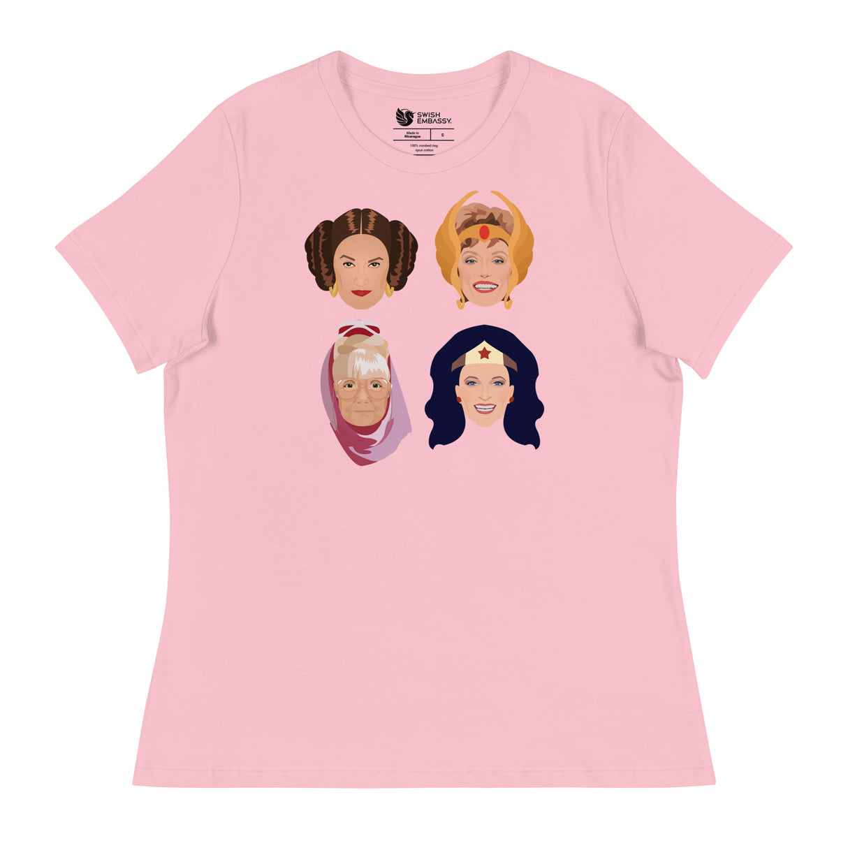 Golden League (Women's Relaxed T-Shirt)-Women's T-Shirts-Swish Embassy