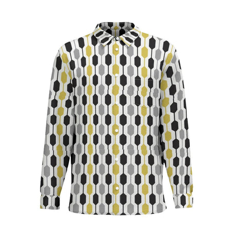 Groovy (Cotton Long Sleeve Shirt)-Cotton Long Sleeve Button Shirt-Swish Embassy