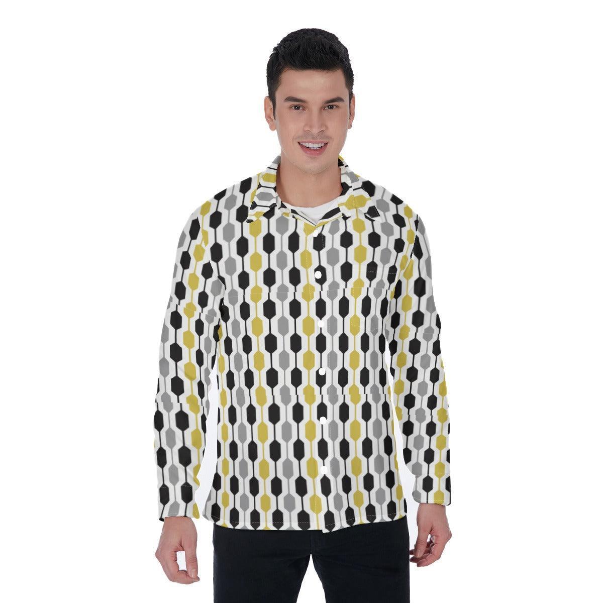 Groovy (Long Sleeve Button Shirt)-Long Sleeve Button Shirts-Swish Embassy