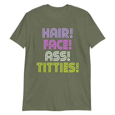Hair Face Ass Titties-T-Shirts-Swish Embassy