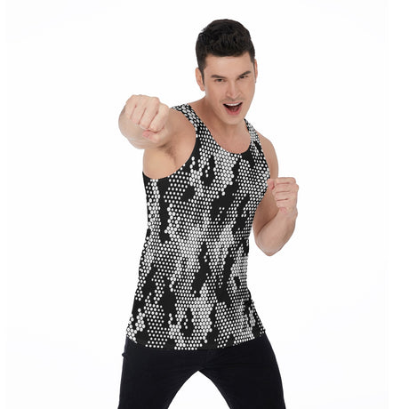 Halftone Camo (Allover Tank Top)-Allover Tank Top-Swish Embassy