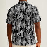 Halftone Camo (Cotton Button Shirt)-Cotton Button Shirt-Swish Embassy