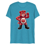 Hanky Bear - Red (Triblend)-Triblend T-Shirt-Swish Embassy