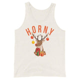 Horny (Tank Top)-Christmas Tank Tops-Swish Embassy