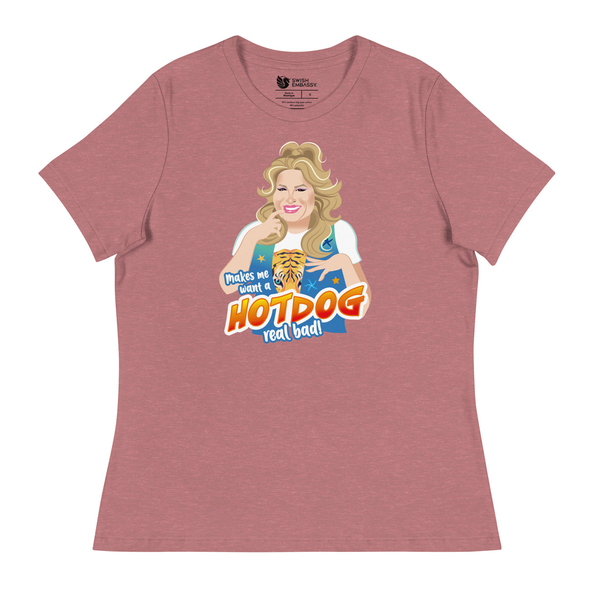 Hot Dog (Women's Relaxed T-Shirt)-Women's T-Shirts-Swish Embassy