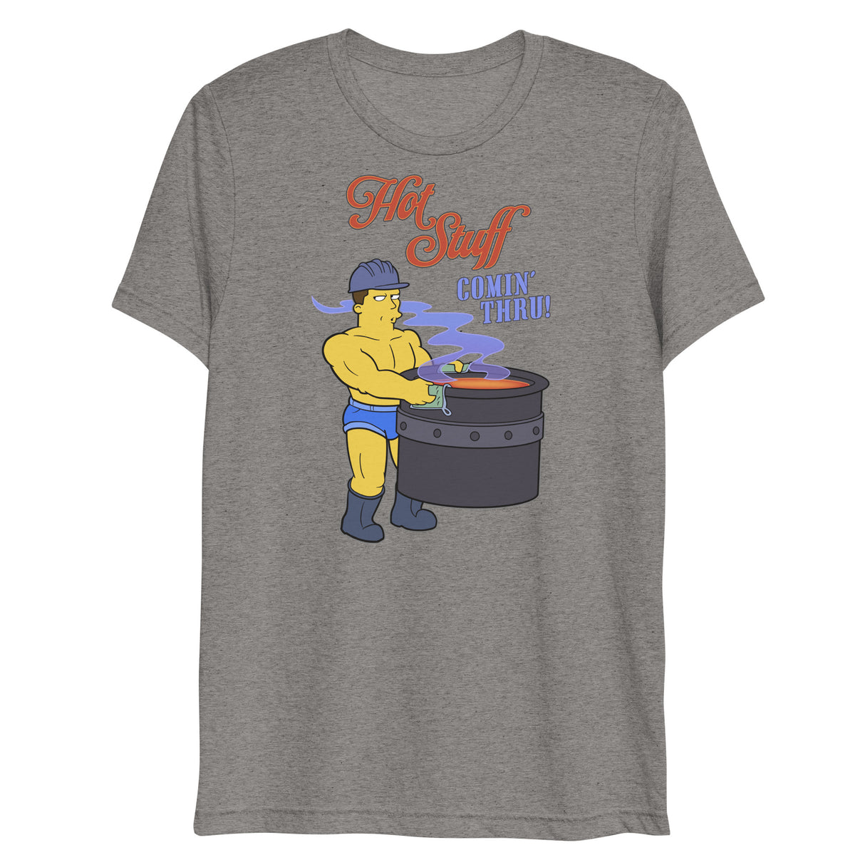 Hot Stuff Comin’ Thru (Triblend)-Triblend T-Shirt-Swish Embassy