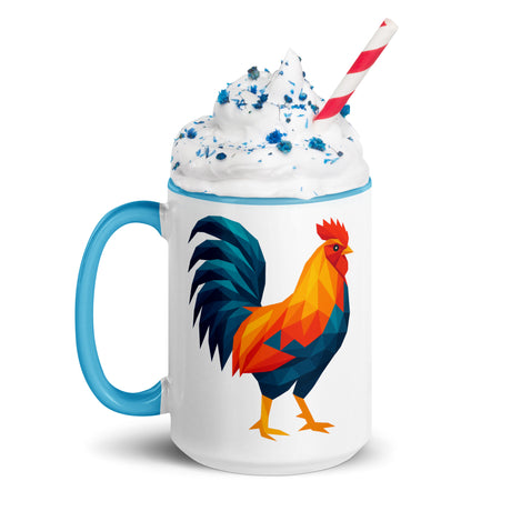 Huge Polygon Rooster (Mug)-Mugs-Swish Embassy