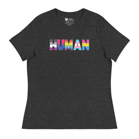Human (Women's Relaxed T-Shirt)-Women's T-Shirts-Swish Embassy