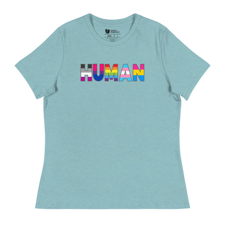Human (Women's Relaxed T-Shirt)-Women's T-Shirts-Swish Embassy