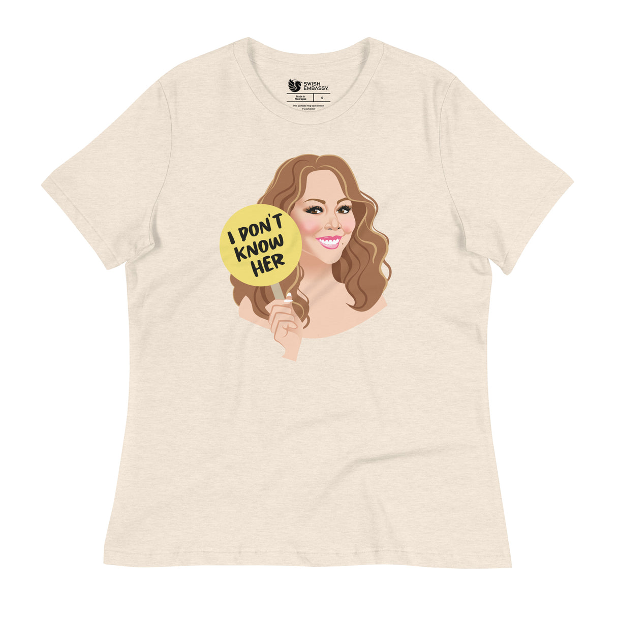 I Don't Know Her (Women's Relaxed T-Shirt)-Women's T-Shirts-Swish Embassy