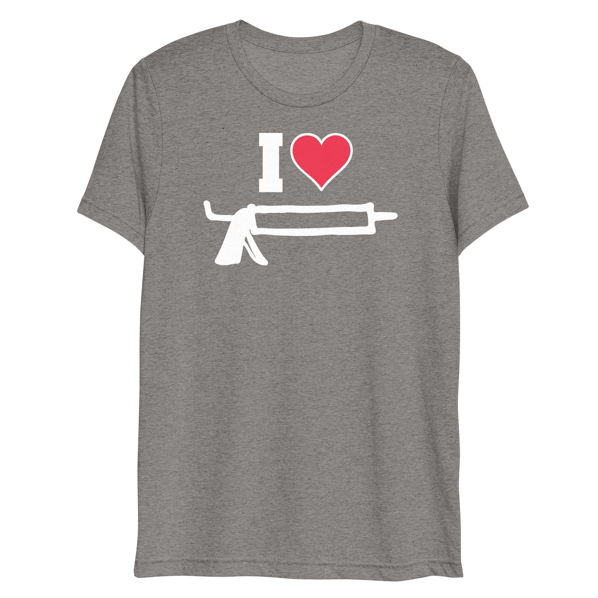 I Love Caulk (Triblend)-Triblend T-Shirt-Swish Embassy