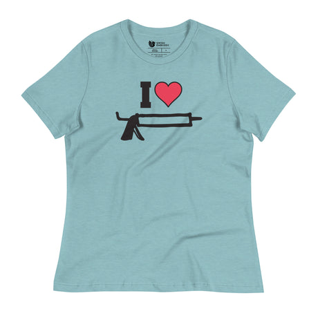I Love Caulk (Women's Relaxed T-Shirt)-Women's T-Shirts-Swish Embassy