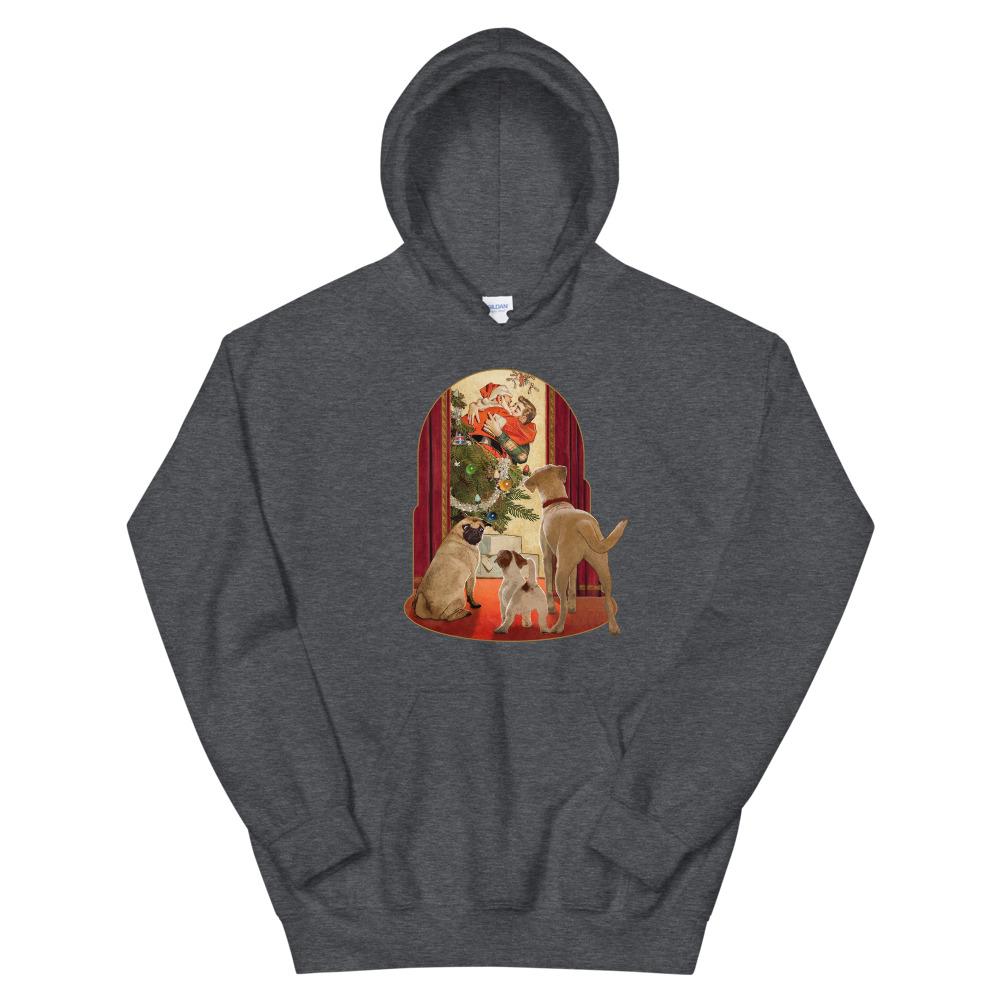I Saw Daddy Kissing Santa Claus (Hoodie)-Christmas Hoodies-Swish Embassy