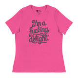 I'm a F*cking Delight (Women's Relaxed T-Shirt)-Women's T-Shirts-Swish Embassy
