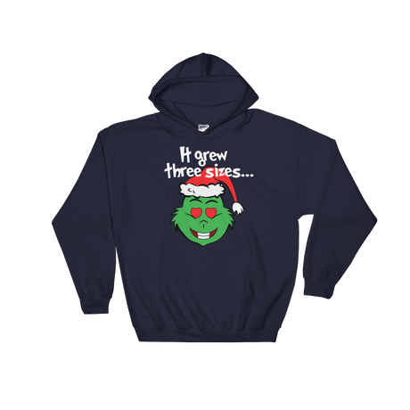 It Grew Three Sizes (Hoodie)-Christmas Hoodies-Swish Embassy