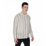 Ivory Stripes (Long Sleeve Button Shirt)-Long Sleeve Button Shirts-Swish Embassy