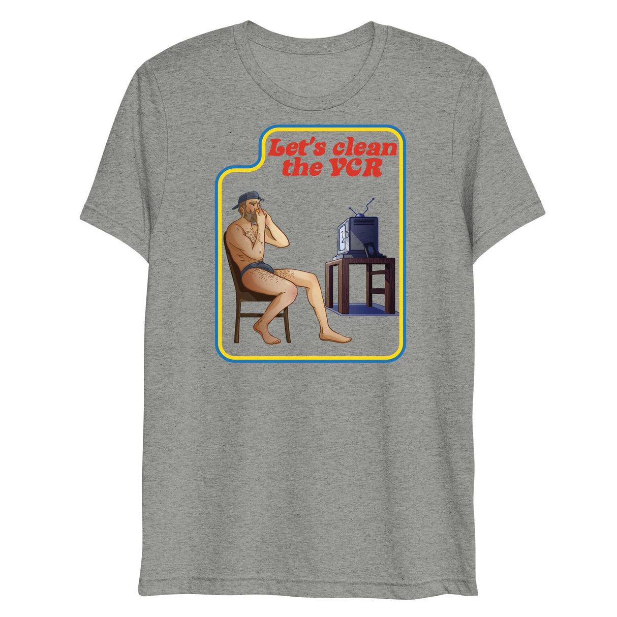 Let's Clean the VCR (Triblend)-Triblend T-Shirt-Swish Embassy