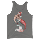 Merman Christmas (Tank Top)-Christmas Tank Tops-Swish Embassy