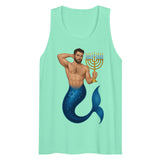 Mermenorah (Tank top)-Christmas Tank Tops-Swish Embassy