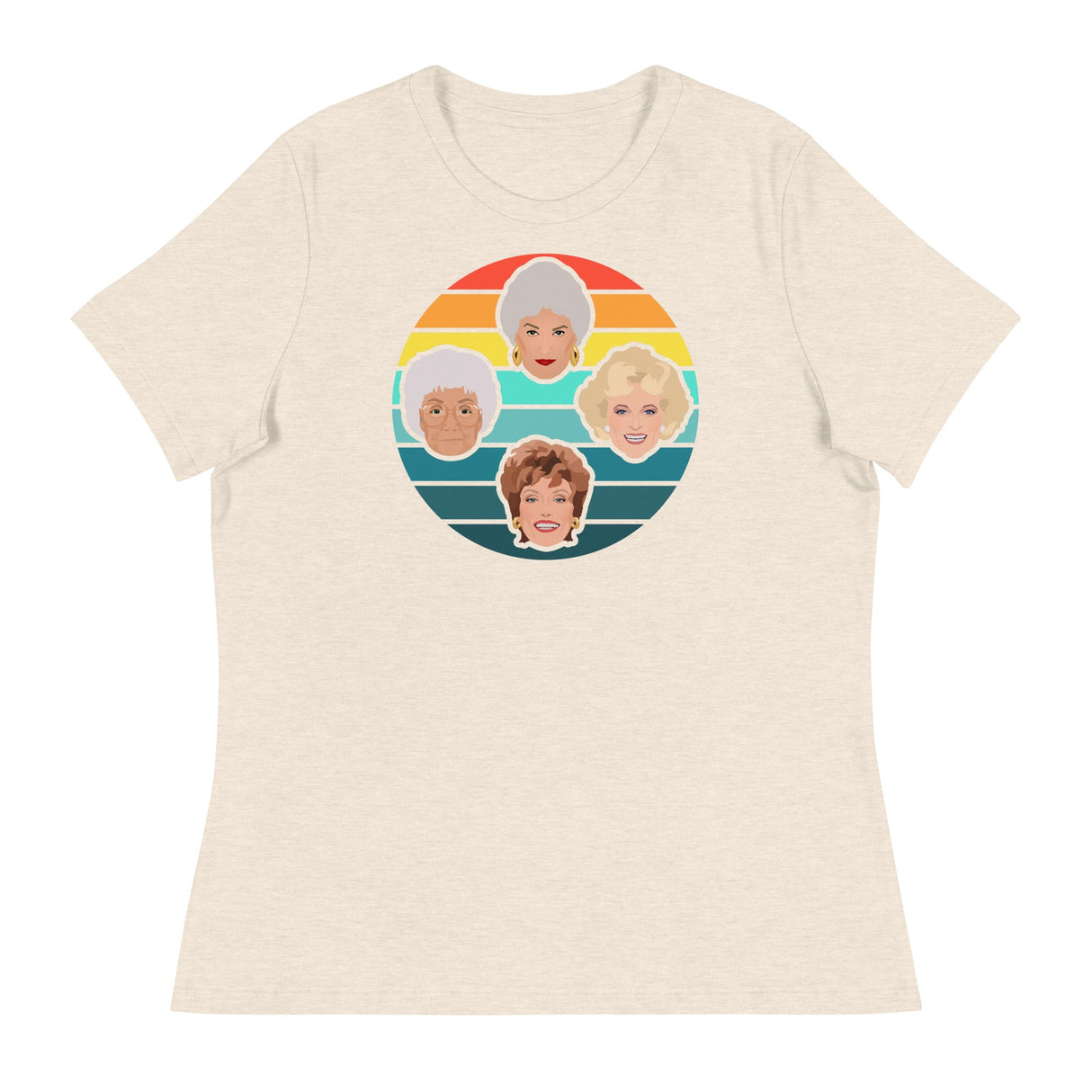 Miami Sunset (Women's Relaxed T-Shirt)-Women's T-Shirts-Swish Embassy