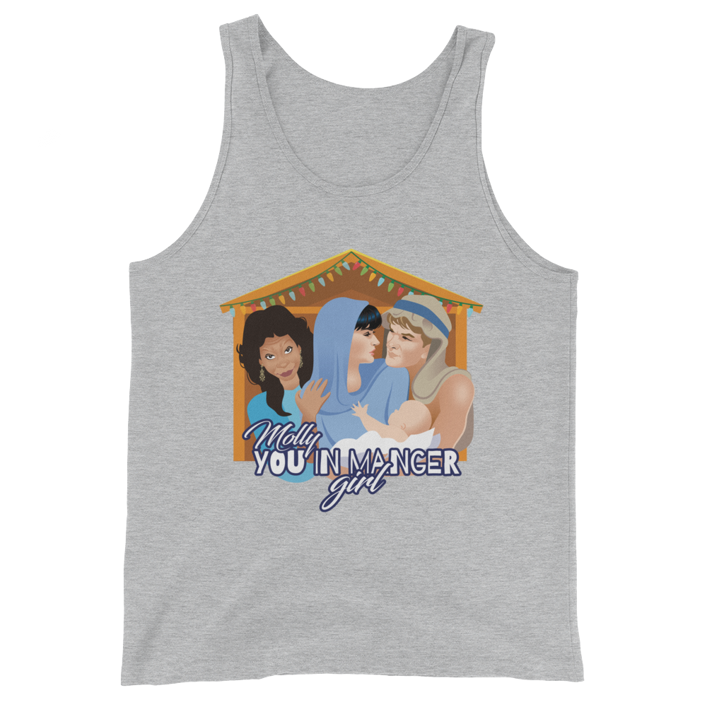 Molly, You in Manger Girl! (Tank Top)-Christmas Tank Tops-Swish Embassy