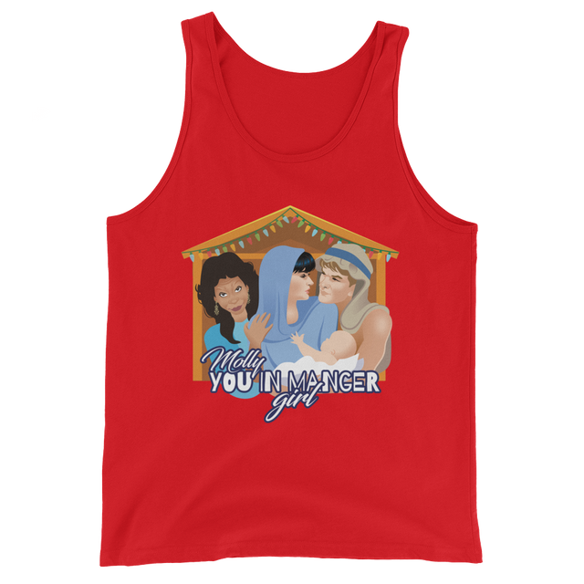Molly, You in Manger Girl! (Tank Top)-Christmas Tank Tops-Swish Embassy