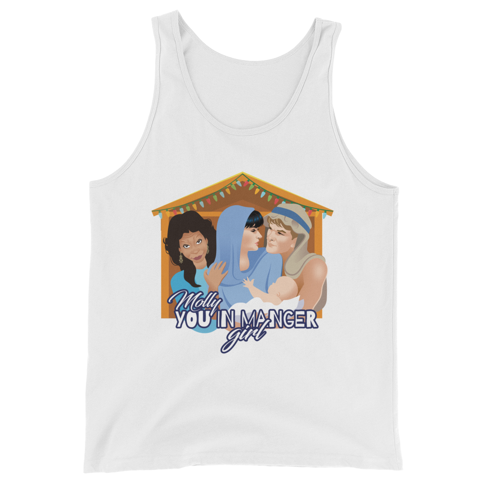 Molly, You in Manger Girl! (Tank Top)-Christmas Tank Tops-Swish Embassy