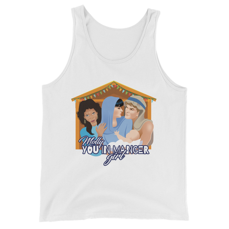 Molly, You in Manger Girl! (Tank Top)-Christmas Tank Tops-Swish Embassy