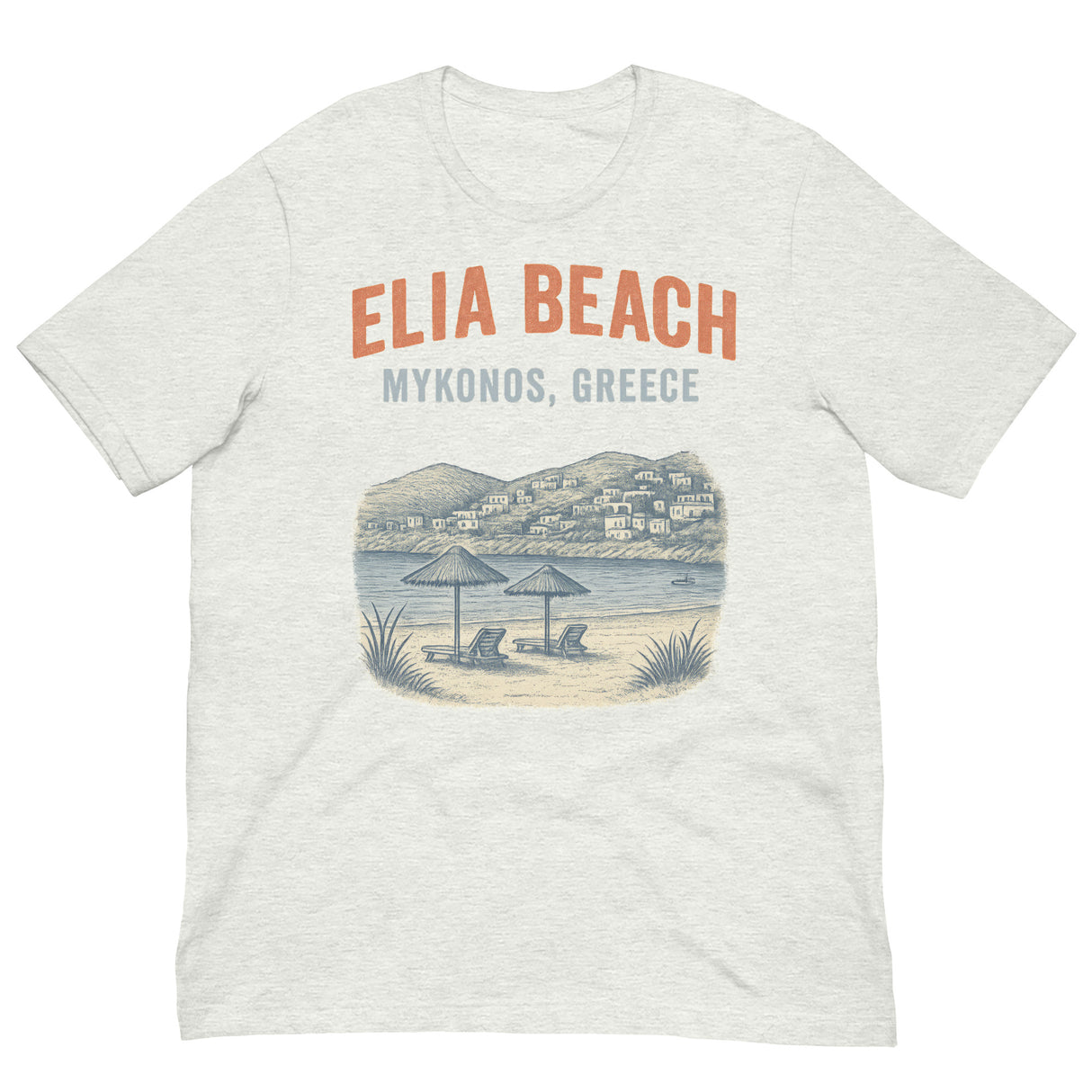 Mykonos Beach-T-Shirts-Swish Embassy