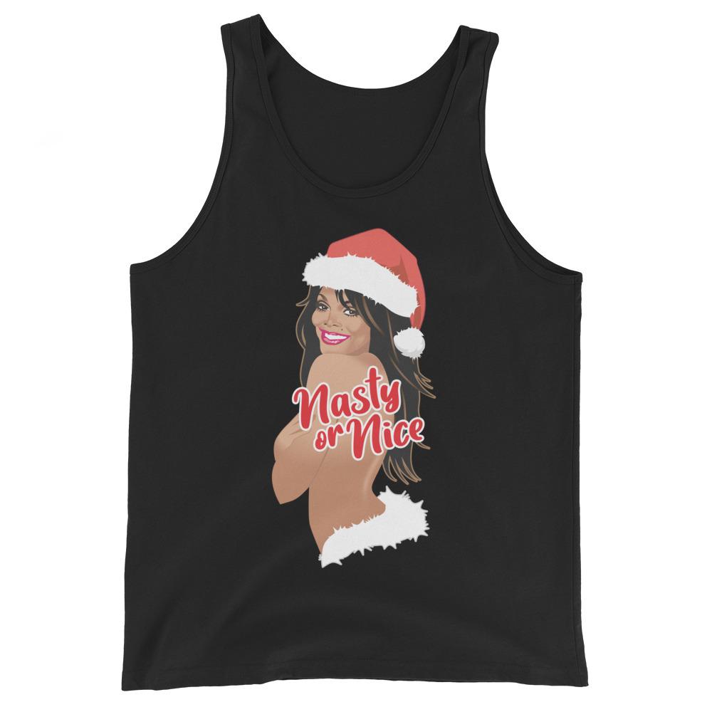 Nasty or Nice (Tank Top)-Christmas Tank Tops-Swish Embassy
