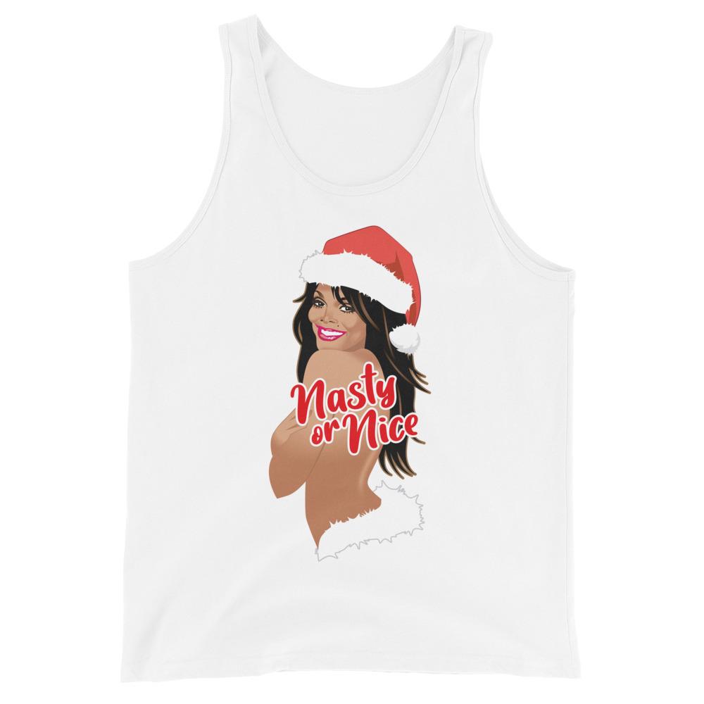 Nasty or Nice (Tank Top)-Christmas Tank Tops-Swish Embassy