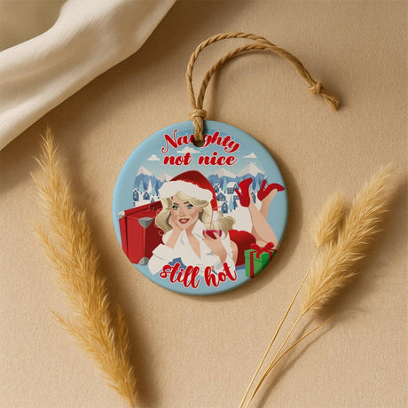 Naughty Not Nice (Ceramic Holiday Keepsake)-Ceramic Holiday Keepsake-Swish Embassy