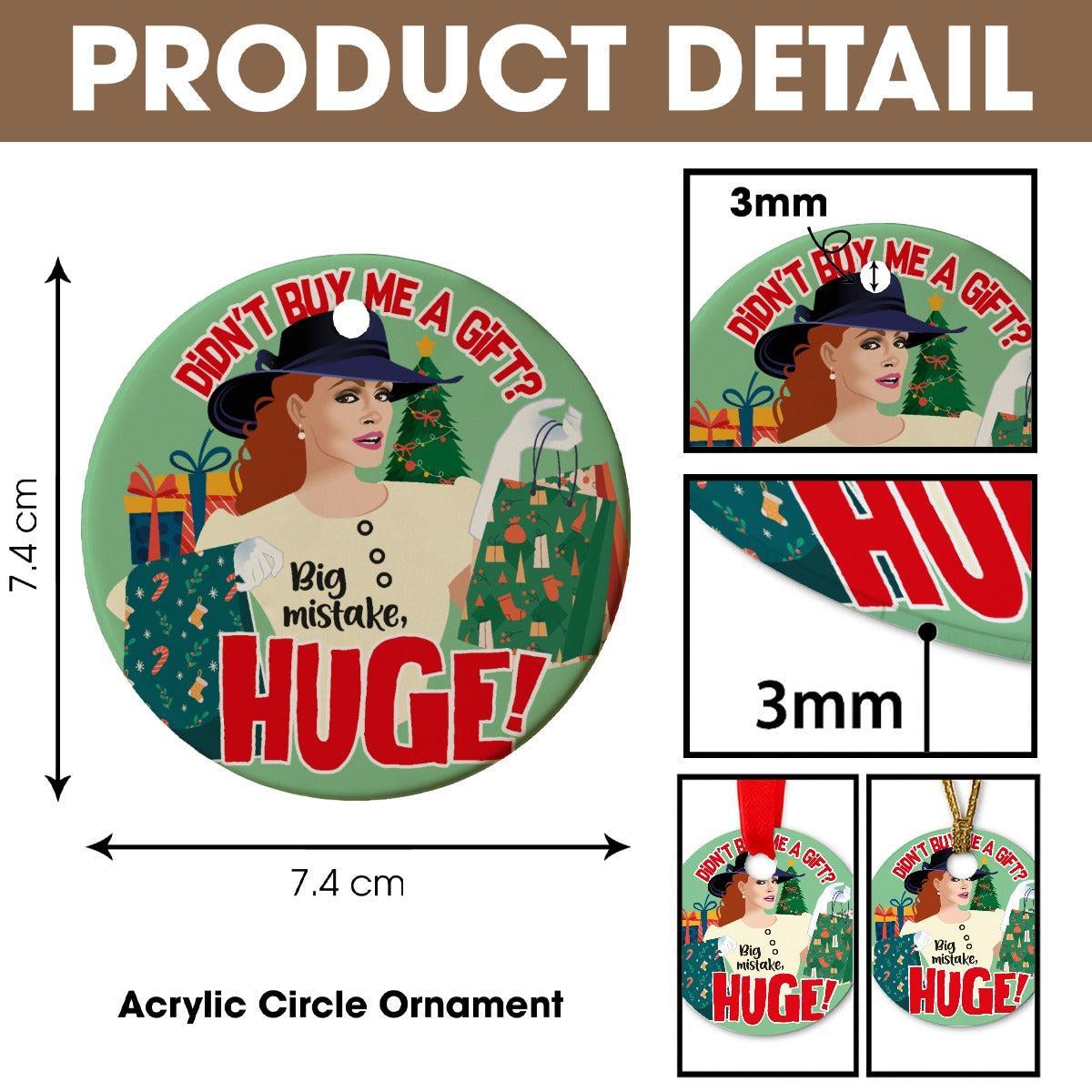 No Gift? Big Mistake (Ceramic Holiday Keepsake)-Ceramic Holiday Keepsake-Swish Embassy