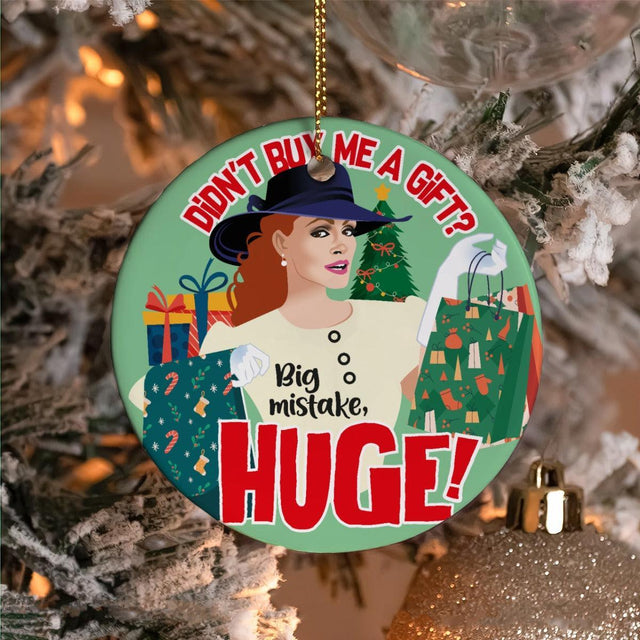No Gift? Big Mistake (Ceramic Holiday Keepsake)-Ceramic Holiday Keepsake-Swish Embassy