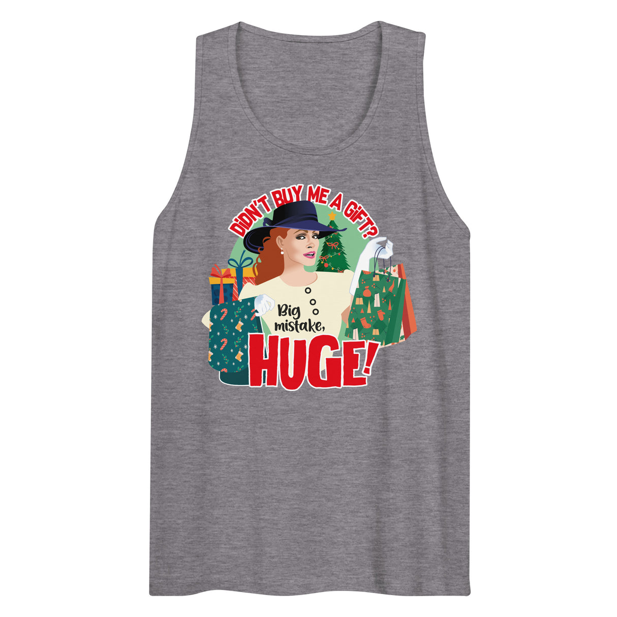 No Gift? Big Mistake (Tank top)-Christmas Tank Tops-Swish Embassy