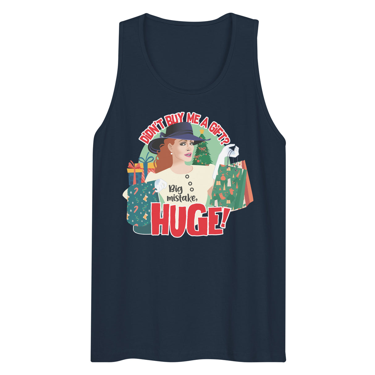No Gift? Big Mistake (Tank top)-Christmas Tank Tops-Swish Embassy