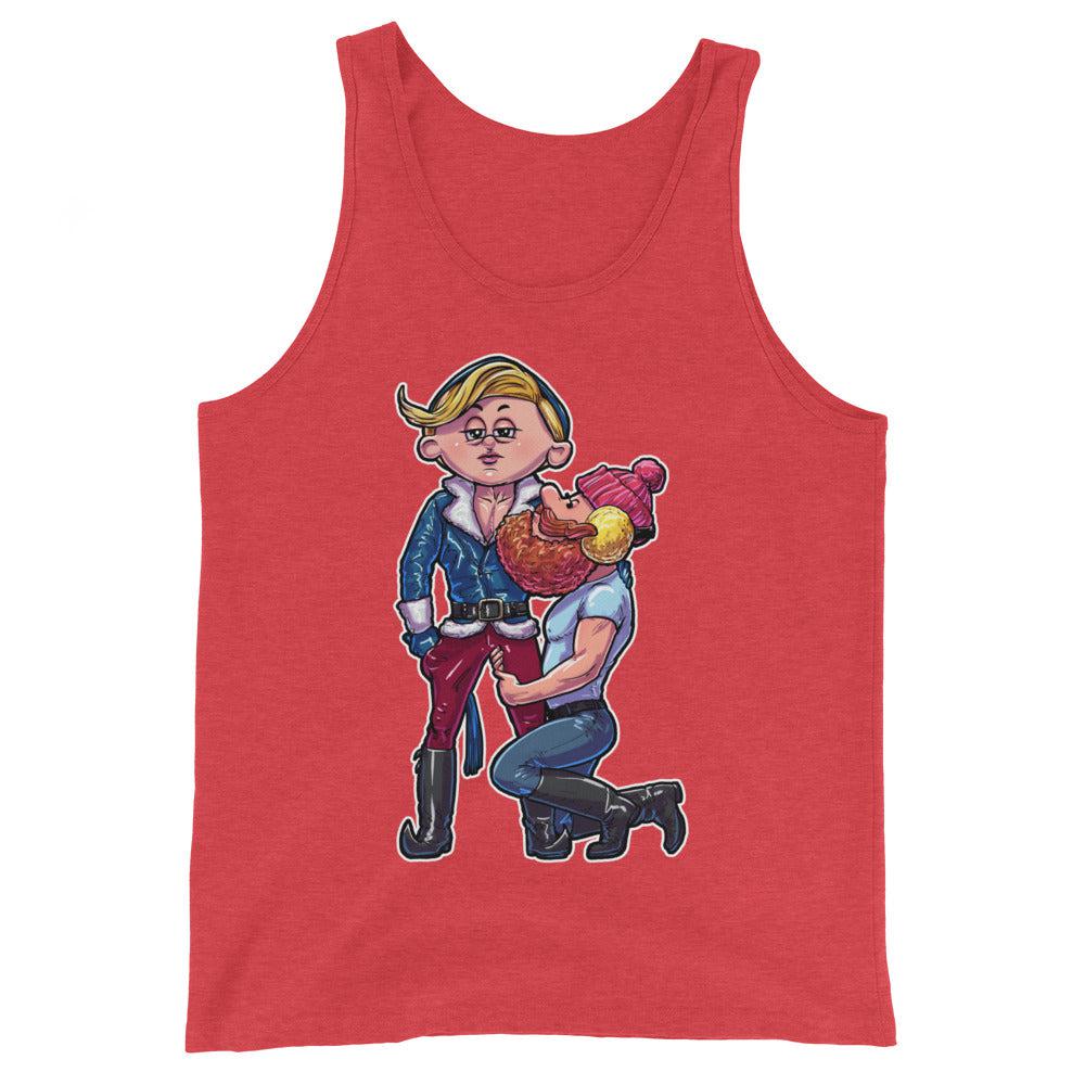 North Pole's Top Elf (Tank Top)-Christmas Tank Tops-Swish Embassy