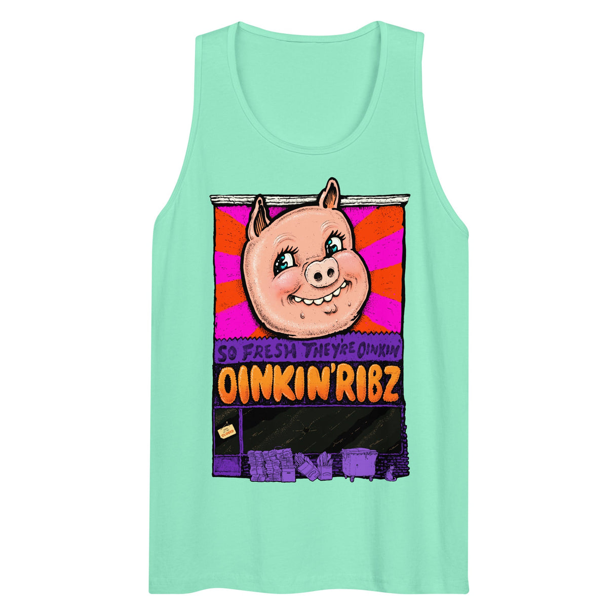 Oinkin Ribs (Tank Top)-Tank Top-Swish Embassy