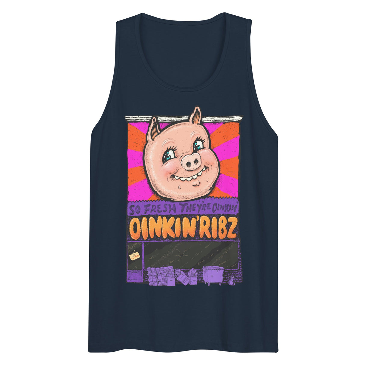 Oinkin Ribs (Tank Top)-Tank Top-Swish Embassy
